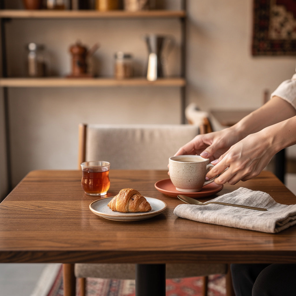 Coffee Test by Prain cozy café interior in Tehran with warm lighting and comfortable seating
